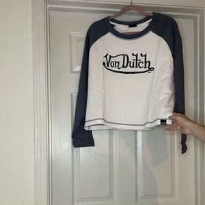 Von Dutch long sleeved Cropped shirt